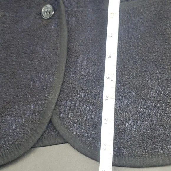 Anthropologie Cartonnier Blazer 4 Shoulder Pads Blue Black - Picture 8 of 12